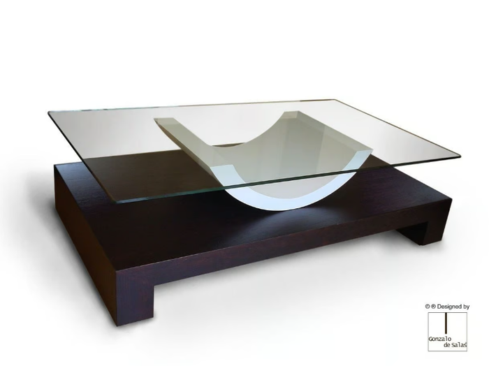 ALDEBARAN - Glass coffee table _ Gonzalo De Salas